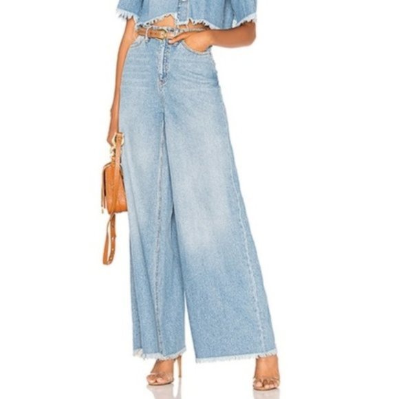 Free People Denim - Free People Dust In The Wind Wide Leg Jeans.
